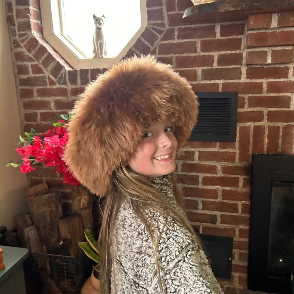 Handcrafted Alpaca Fur Cossack Hat Camel Women & Girls Winter Peruvian Soul Luxe